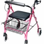 ROLLATOR ALUM LITEWT PINK WALKABOUT LITE, LUMEX