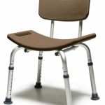 BATH SEAT W/BACK CHOCOLATE LUMEX 1 EA UNASSEMBLED