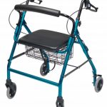 ROLLATOR ALUM WIDE AQUA WALKABOUT WIDE