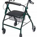 ROLLATOR ALUM WIDE TEAL GREEN WALKABOUT WIDE