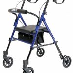 SET N GO HGT ADJ ROLLATOR BLUE LUMEX