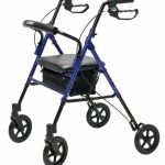 SET N GO WIDE ADJ ROLLATOR BLU LUMEX