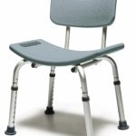 BATH SEAT W/BACK SEA GRAY - LUMEX UNASSEMBLED