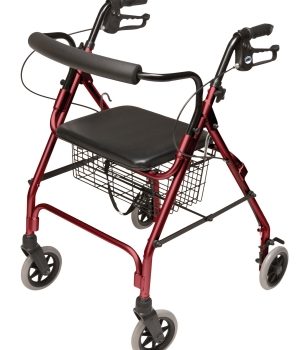 ROLLATOR ALUM LITEWT BURGUNDY WALKABOUT LITE, LUMEX