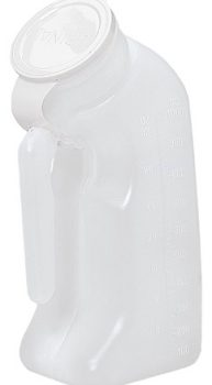 URINAL MALE PLASTIC W/CVR D GRAFCO