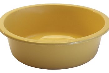 WASH BASIN PLSTC ROUND GOLD GRAFCO, 5QT