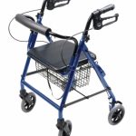 ROLLATOR ALUM HEMI BLUE WALKABOUT HEMI, LUMEX