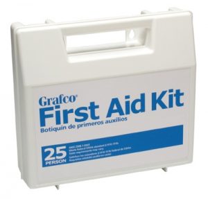 FIRST AID KITPLSTIC-25 PERSON GRAFCO