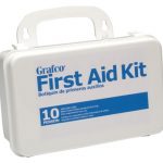 FIRST AID KIT PLTIC-10 PERSON GRAFCO