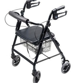 ROLLATOR ALUM HEMI BLACK WALKABOUT HEMI, LUMEX