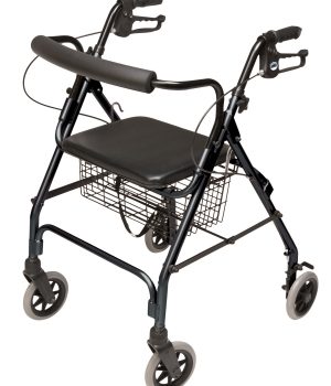 ROLLATOR ALUM LITEWT BLACK WALKABOUT LITE, LUMEX