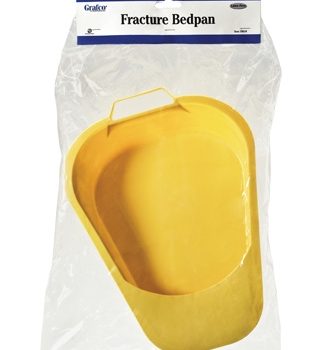 FRACTURE BEDPAN G0LD- HANGING GRAFCO, INDIVIDUALLY WRAP