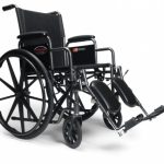 W/C ADVANTAGE 16X16 FXD D-FTR E&J - NYLON UPHOLSTERY