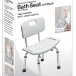 BATH SEAT W/OUT BACK SEA GRAY LUMEX 1 EA UNASSEMBLED