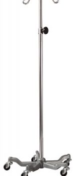 IV POLE 5 LEG 4 HOOK LUMEX
