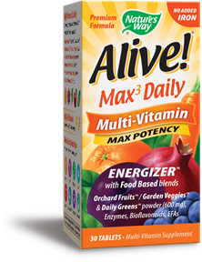 Alive! (R)  Max Potency (no iron added)