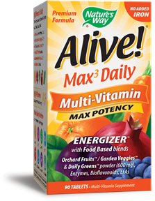 Alive! (R)  Max Potency (no iron added)