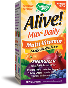Alive! (R)  Max Potency Capsules (no iron added)