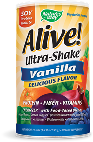Alive! (R)  Ultra-Shake (R)  Soy Vanilla Protein