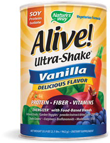 Alive! (R)  Ultra-Shake (R)  Soy Vanilla Protein